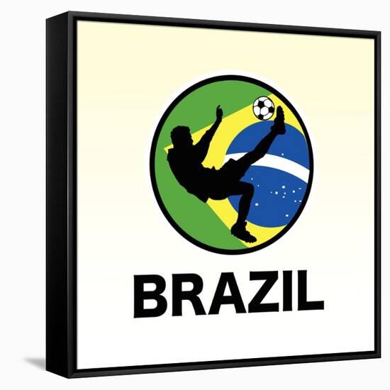 Brazil Soccer-null-Framed Stretched Canvas