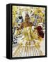 Brazil, State of Rio de Janeiro, City of Rio de Janeiro, Samba Dancer in the Carnival Parade at The-Karol Kozlowski-Framed Stretched Canvas