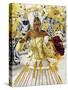 Brazil, State of Rio de Janeiro, City of Rio de Janeiro, Samba Dancer in the Carnival Parade at The-Karol Kozlowski-Stretched Canvas