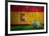 Brazil World Cup 2014 against Spain Flag in Grunge Effect-Wavebreak Media Ltd-Framed Photographic Print