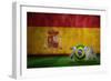 Brazil World Cup 2014 against Spain Flag in Grunge Effect-Wavebreak Media Ltd-Framed Photographic Print