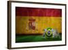 Brazil World Cup 2014 against Spain Flag in Grunge Effect-Wavebreak Media Ltd-Framed Photographic Print