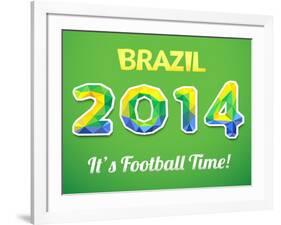 Brazilian 2014 World Cup-Kannaa-Framed Art Print