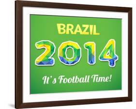 Brazilian 2014 World Cup-Kannaa-Framed Art Print