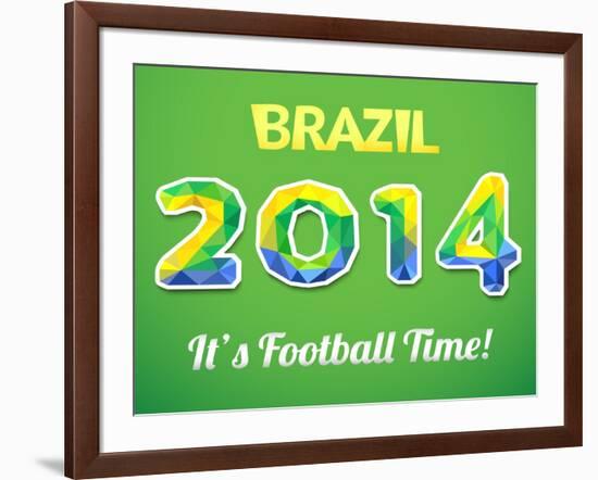 Brazilian 2014 World Cup-Kannaa-Framed Art Print