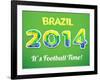 Brazilian 2014 World Cup-Kannaa-Framed Art Print