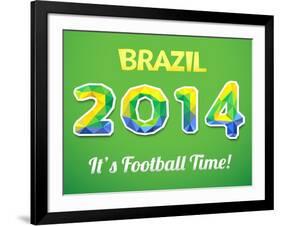 Brazilian 2014 World Cup-Kannaa-Framed Art Print