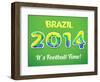 Brazilian 2014 World Cup-Kannaa-Framed Art Print