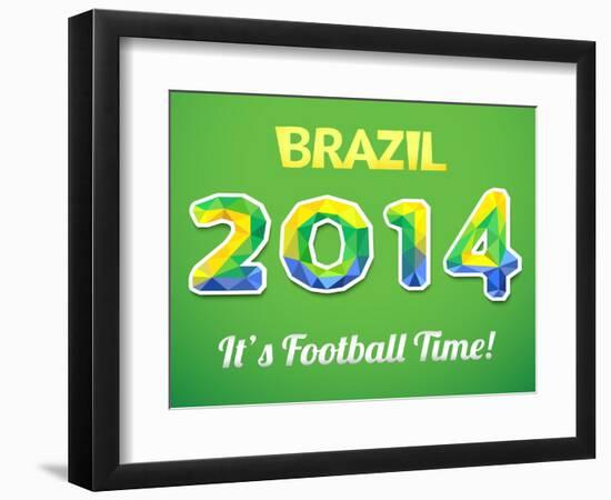 Brazilian 2014 World Cup-Kannaa-Framed Art Print