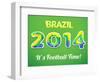 Brazilian 2014 World Cup-Kannaa-Framed Art Print