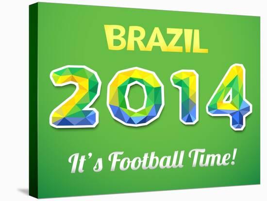 Brazilian 2014 World Cup-Kannaa-Stretched Canvas