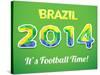 Brazilian 2014 World Cup-Kannaa-Stretched Canvas