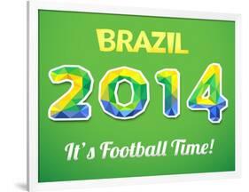 Brazilian 2014 World Cup-Kannaa-Framed Art Print