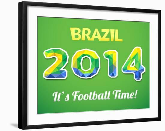 Brazilian 2014 World Cup-Kannaa-Framed Art Print