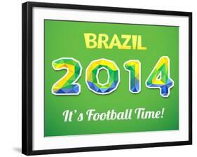 Brazilian 2014 World Cup-Kannaa-Framed Art Print