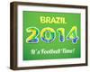 Brazilian 2014 World Cup-Kannaa-Framed Art Print