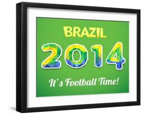 Brazilian 2014 World Cup-Kannaa-Framed Art Print