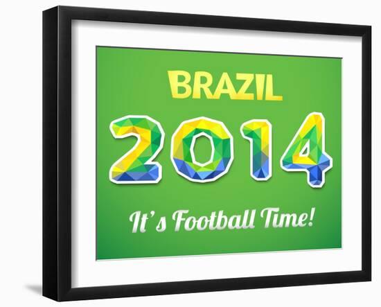 Brazilian 2014 World Cup-Kannaa-Framed Art Print