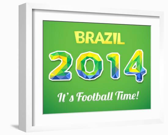 Brazilian 2014 World Cup-Kannaa-Framed Art Print