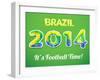 Brazilian 2014 World Cup-Kannaa-Framed Art Print