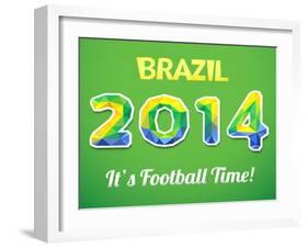 Brazilian 2014 World Cup-Kannaa-Framed Art Print