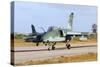 Brazilian Air Force A-1A (Amx) Taxiing at Natal Air Force Base, Brazil-Stocktrek Images-Stretched Canvas