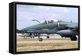 Brazilian Air Force A-1A (Amx) Taxiing at Natal Air Force Base-Stocktrek Images-Framed Stretched Canvas