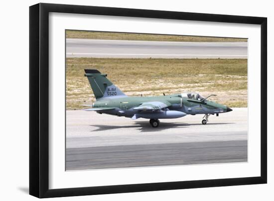 Brazilian Air Force A-1M (Amx) Taxiing at Natal Air Force Base, Brazil-Stocktrek Images-Framed Photographic Print