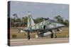 Brazilian Air Force F-5 at Natal Air Force Base, Brazil-Stocktrek Images-Stretched Canvas