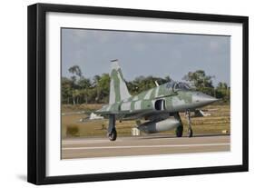 Brazilian Air Force F-5 at Natal Air Force Base, Brazil-Stocktrek Images-Framed Photographic Print