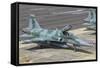 Brazilian Air Force F-5 at Natal Air Force Base, Brazil-Stocktrek Images-Framed Stretched Canvas