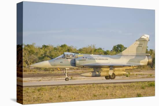 Brazilian Air Force Mirage 2000 at Natal Air Force Base, Brazil-Stocktrek Images-Stretched Canvas