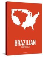 Brazilian America Poster 1-NaxArt-Stretched Canvas