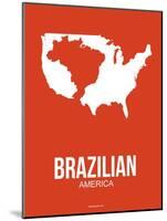 Brazilian America Poster 1-NaxArt-Mounted Art Print