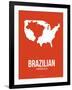 Brazilian America Poster 1-NaxArt-Framed Art Print