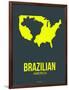 Brazilian America Poster 2-NaxArt-Framed Art Print