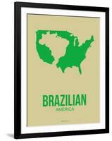 Brazilian America Poster 3-NaxArt-Framed Art Print