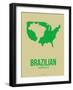 Brazilian America Poster 3-NaxArt-Framed Art Print