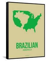 Brazilian America Poster 3-NaxArt-Framed Stretched Canvas