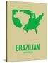 Brazilian America Poster 3-NaxArt-Stretched Canvas