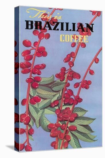 Brazilian Coffee, Beans-null-Stretched Canvas