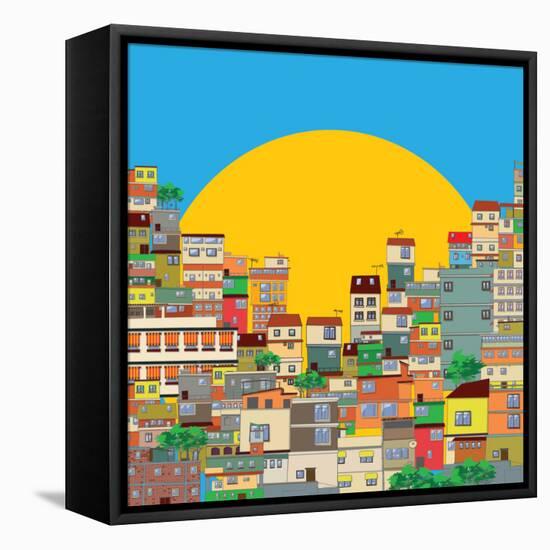 Brazilian Favela-Richard Laschon-Framed Stretched Canvas