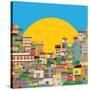 Brazilian Favela-Richard Laschon-Stretched Canvas