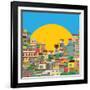 Brazilian Favela-Richard Laschon-Framed Photographic Print