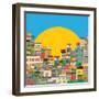 Brazilian Favela-Richard Laschon-Framed Photographic Print