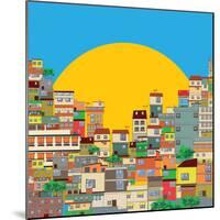 Brazilian Favela-Richard Laschon-Mounted Photographic Print