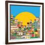 Brazilian Favela-Richard Laschon-Framed Photographic Print