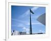 Brazilian Flag Fluttering, National Congress Building, Brasilia, Brazil-null-Framed Photographic Print