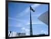 Brazilian Flag Fluttering, National Congress Building, Brasilia, Brazil-null-Framed Photographic Print