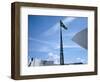 Brazilian Flag Fluttering, National Congress Building, Brasilia, Brazil-null-Framed Photographic Print